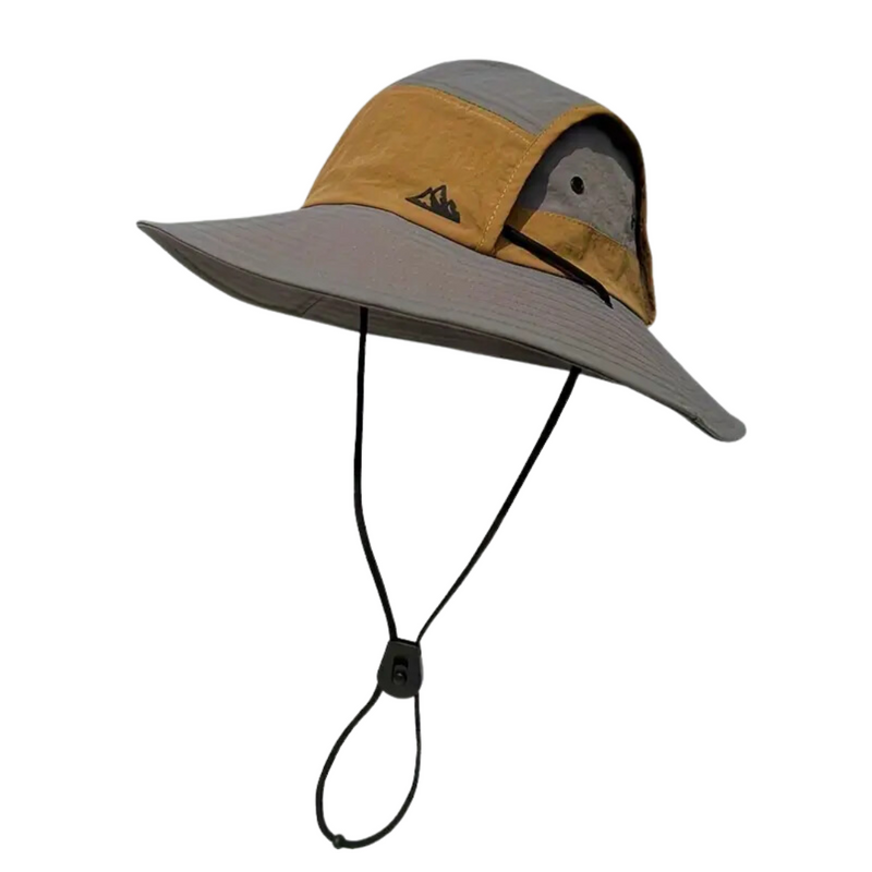 Outdoor Sonnenhut faltbar UV-Schutz | Atmungsaktiver Sommerhut Herren & Damen-Grau-Luzern Mode