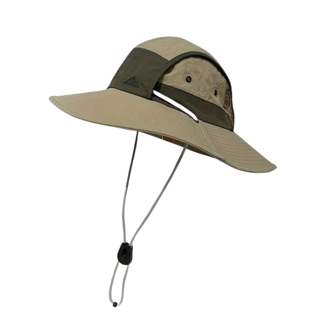 Outdoor Sonnenhut faltbar UV-Schutz | Atmungsaktiver Sommerhut Herren & Damen-Khaki-Luzern Mode