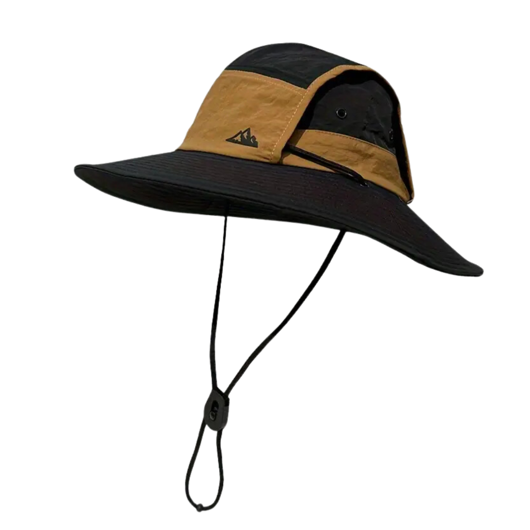 Outdoor Sonnenhut faltbar UV-Schutz | Atmungsaktiver Sommerhut Herren & Damen-Schwarz-Luzern Mode