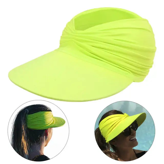 Damen Sonnenhut | Faltbar & Kompakt | UV Schutz | Sommerhut mit großem Schirm-Luzern Mode