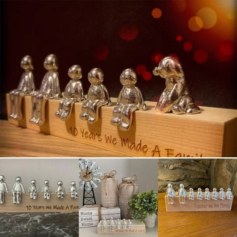 Familien Dekoration | Einzigartig Silber Harz Stilvoll Geschenk Bedeutend-Luzern Mode