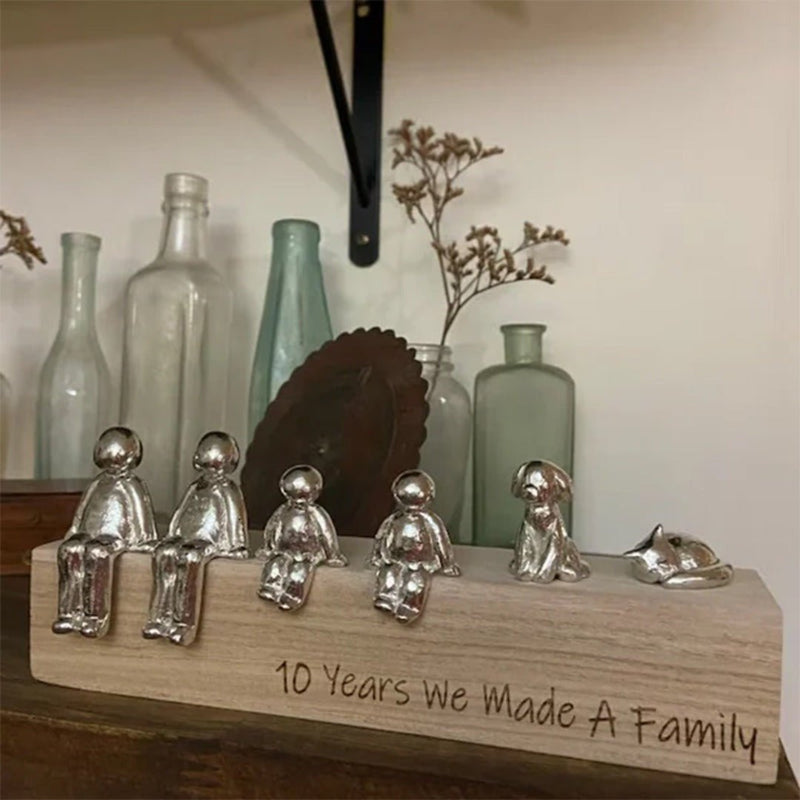 Familien Dekoration | Einzigartig Silber Harz Stilvoll Geschenk Bedeutend-Luzern Mode