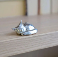 Familien Dekoration | Einzigartig Silber Harz Stilvoll Geschenk Bedeutend-EXTRA – Katze-Luzern Mode