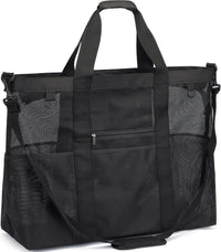 Kaufe 1, Erhalte 1 GRATIS – Extra Große Durchsichtige Mesh-Strandtasche mit 8 Taschen – ClearWave
