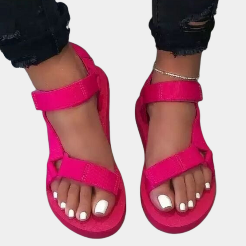 Farbenblock Damen Sandalen mit Komfortsohle – Chloé