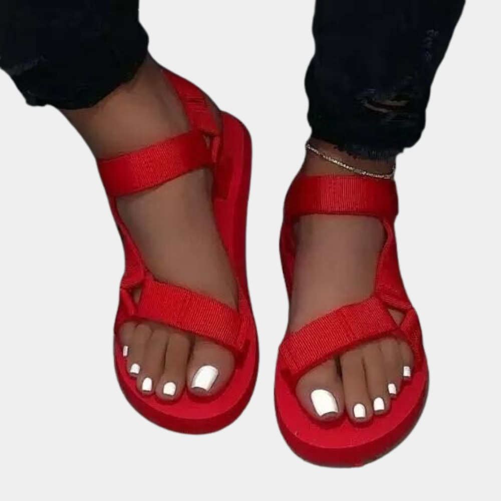 Farbenblock Damen Sandalen mit Komfortsohle – Chloé