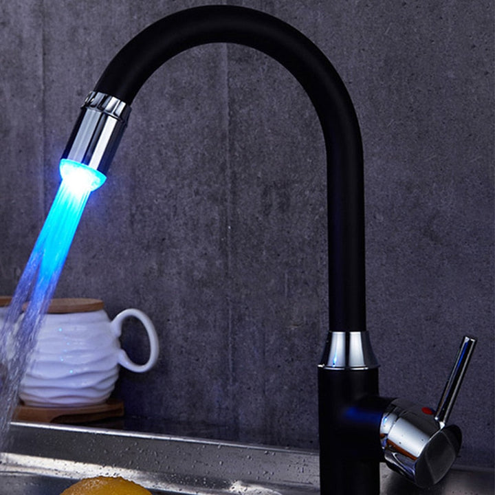 LED Wasserhahn | Universell | Funktioniert mit Wasserdruck | Sparsam-Luzern Mode