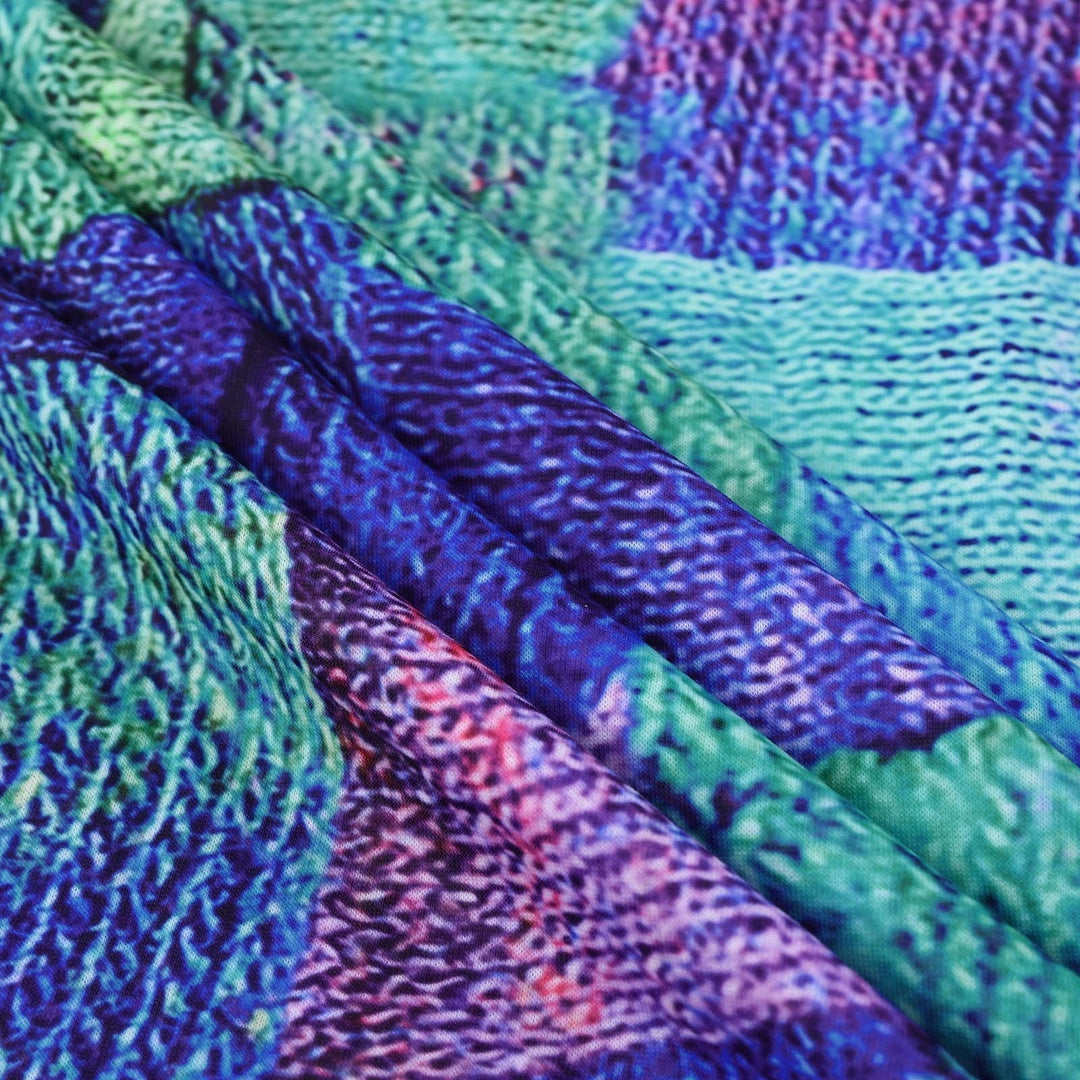 Damen Strickpullover Patchwork Design - Modischer Look-Luzern Mode