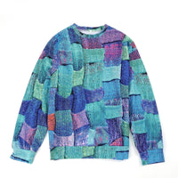 Damen Strickpullover Patchwork Design - Modischer Look-Luzern Mode