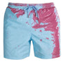Herren Thermo Badeshorts | Farbwechsel im Wasser | Sommer Badehose 2025-Blau-S-Luzern Mode