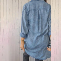 Damen Jeansjacke Langarm mit Taschen - Modische Übergangsjacke-Luzern Mode