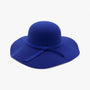 Fedora Damenhut | Wollfilz | Einfarbig | Einheitsgröße | Langlebig-Blau-Luzern Mode