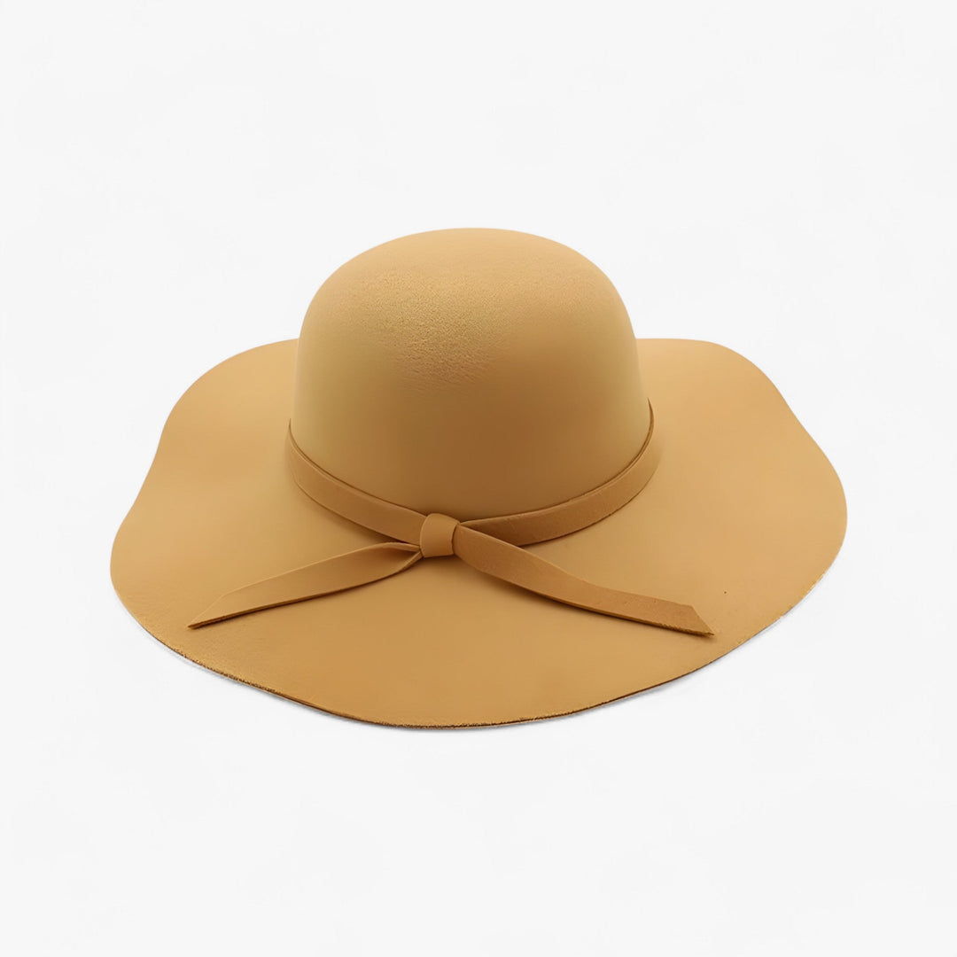 Fedora Damenhut | Wollfilz | Einfarbig | Einheitsgröße | Langlebig-Khaki-Luzern Mode