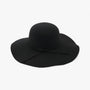 Fedora Damenhut | Wollfilz | Einfarbig | Einheitsgröße | Langlebig-Schwarz-Luzern Mode