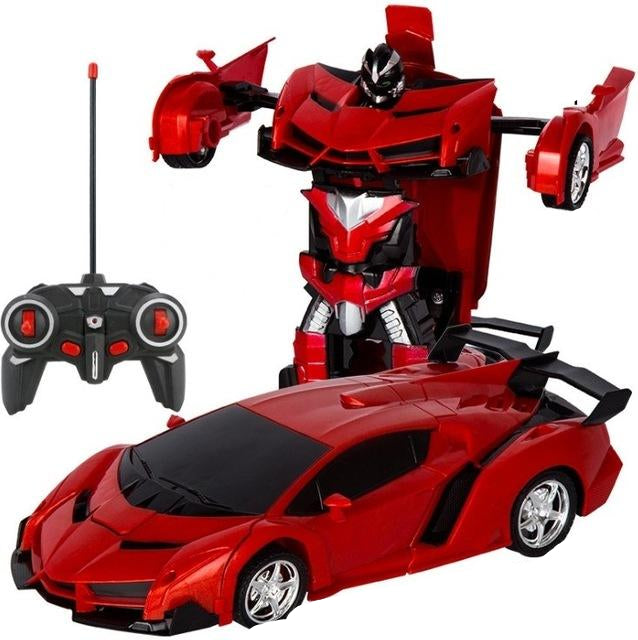 Lenkbare Auto | Transformer | Fernbedienung | Stabil | Roboter-Rot-Luzern Mode