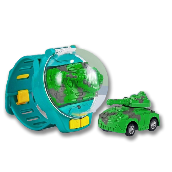 Ferngesteuertes Auto | Uhr Innovativ Langlebig Vielseitig Kompakt-Grüner Panzer-Luzern Mode