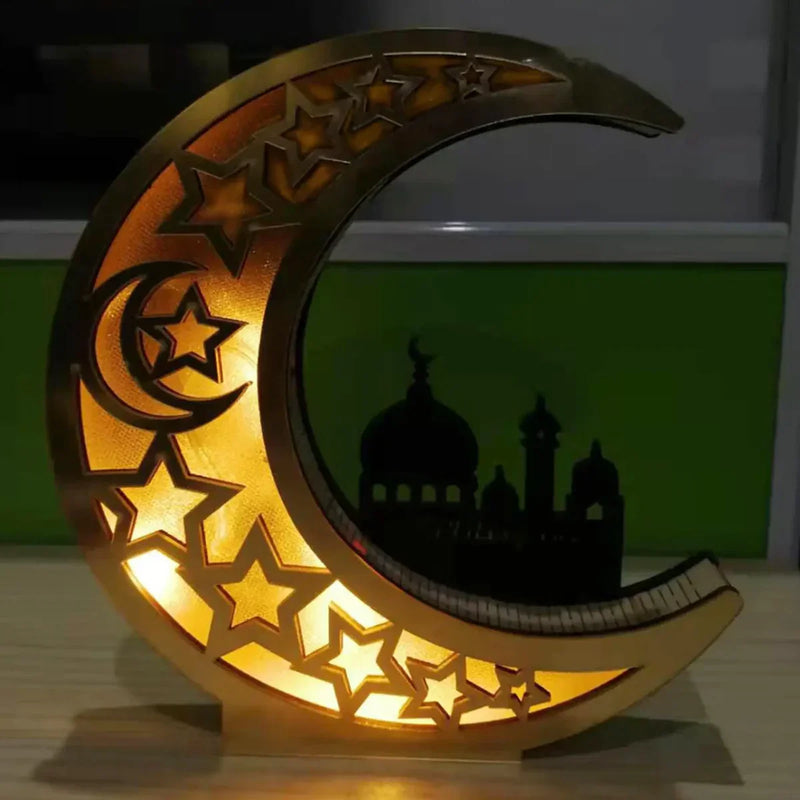 LED-Lampe | Mondförmig Nachhaltig Eid Festlich Speziell Stimmungsvol-Luzern Mode