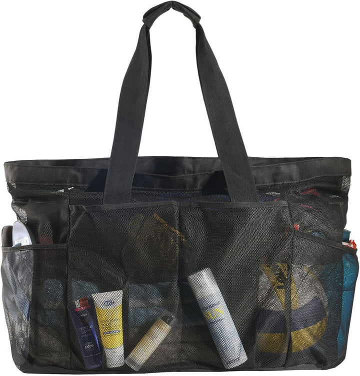 Extra-große Mesh-Strandtasche mit Reißverschluss – sandfreie Tasche (Kaufe 1, erhalte 1 GRATIS)
