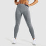 Damen Sport Leggings Nahtlos Hohe Taille Fitness Yoga-Grau-S-Luzern Mode