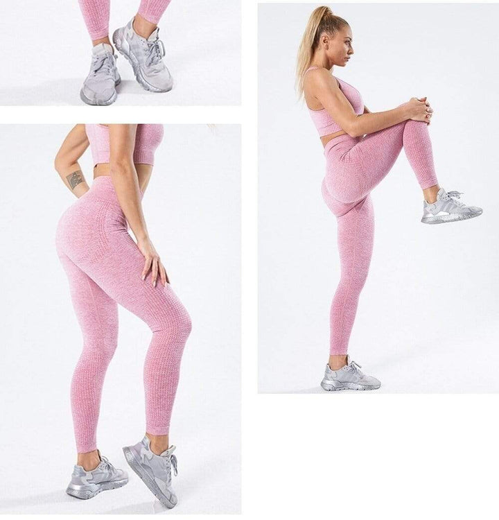 Damen Sport Leggings Nahtlos Hohe Taille Fitness Yoga-Luzern Mode