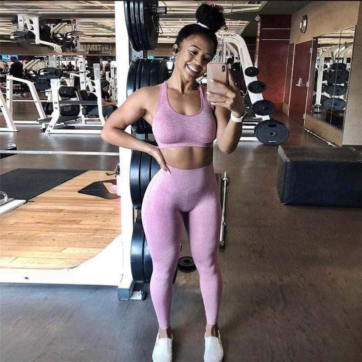 Damen Sport Leggings Nahtlos Hohe Taille Fitness Yoga-Luzern Mode