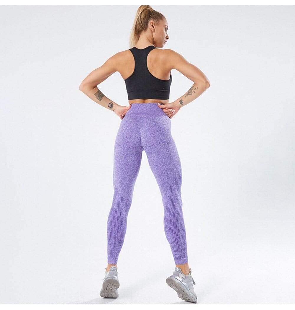 Damen Sport Leggings Nahtlos Hohe Taille Fitness Yoga-Luzern Mode