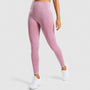 Damen Sport Leggings Nahtlos Hohe Taille Fitness Yoga-Rosa-S-Luzern Mode