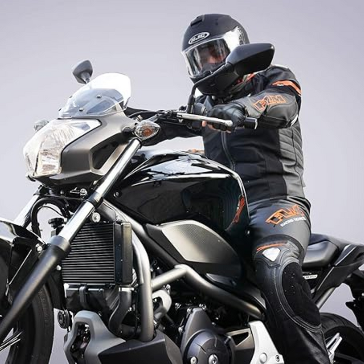 Herren Fingerlose Lederhandschuhe für Motorradfahren-Luzern Mode