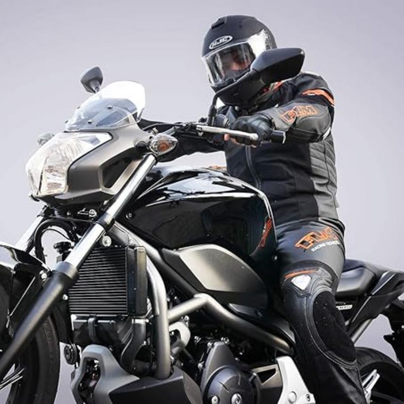 Herren Fingerlose Lederhandschuhe für Motorradfahren-Luzern Mode