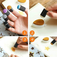 Fingerfarben Set | Schwamm | Kunststoff | Stempel | Kreativ | Sicher-Luzern Mode