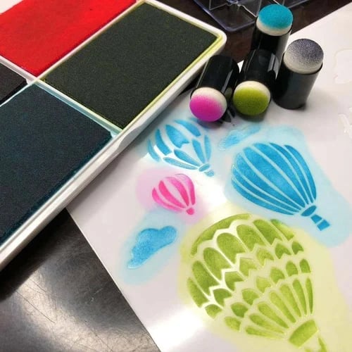 Fingerfarben Set | Schwamm | Kunststoff | Stempel | Kreativ | Sicher-Luzern Mode
