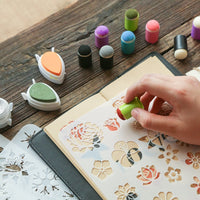 Fingerfarben Set | Schwamm | Kunststoff | Stempel | Kreativ | Sicher-Luzern Mode