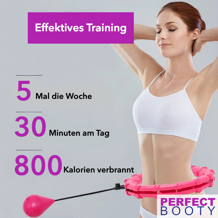 Fitness-Hoop | Abnehmen | Langlebig | Core-Training | Kompakt | Vielseitig | Anpassbar-Luzern Mode