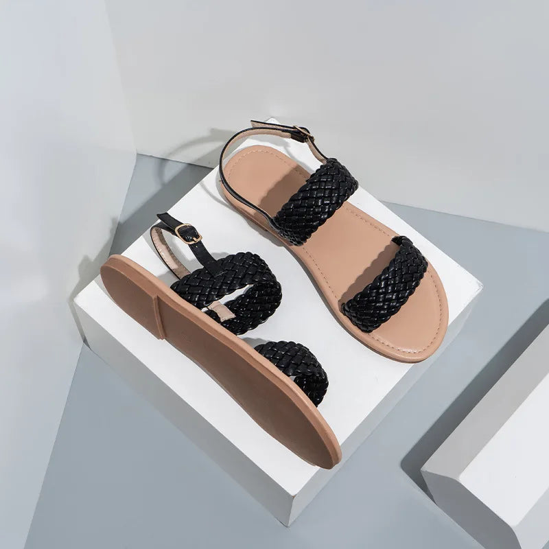 Flache Sommerschuhe mit rutschfester Sohle – Elina