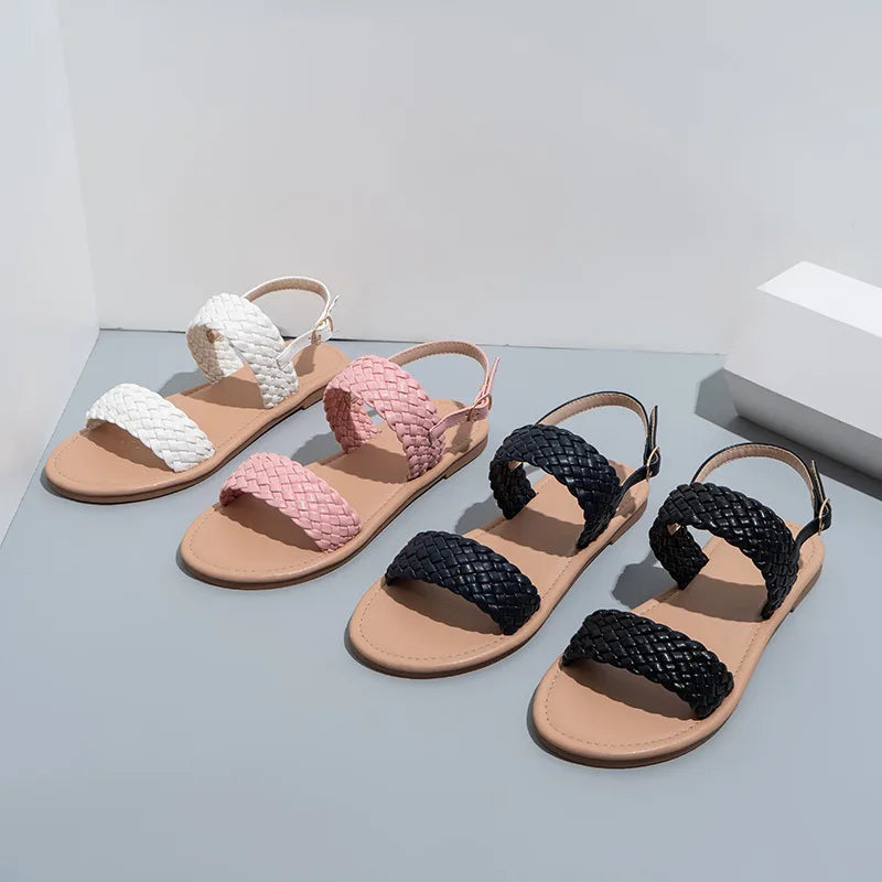 Flache Sommerschuhe mit rutschfester Sohle – Elina