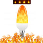 LED-Glühbirne | USB-Flamme, atmosphärisch, langlebig, realistisch, einzigartig, sicher-E14 3W Spitzenblase-AC110V-Luzern Mode