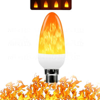 LED-Glühbirne | USB-Flamme, atmosphärisch, langlebig, realistisch, einzigartig, sicher-E27 3W Spitzenblase-AC110V-Luzern Mode