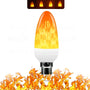 LED-Glühbirne | USB-Flamme, atmosphärisch, langlebig, realistisch, einzigartig, sicher-E27 3W Spitzenblase-AC110V-Luzern Mode