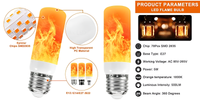 LED-Glühbirne | USB-Flamme, atmosphärisch, langlebig, realistisch, einzigartig, sicher-Luzern Mode