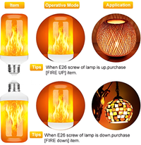 LED-Glühbirne | USB-Flamme, atmosphärisch, langlebig, realistisch, einzigartig, sicher-Luzern Mode