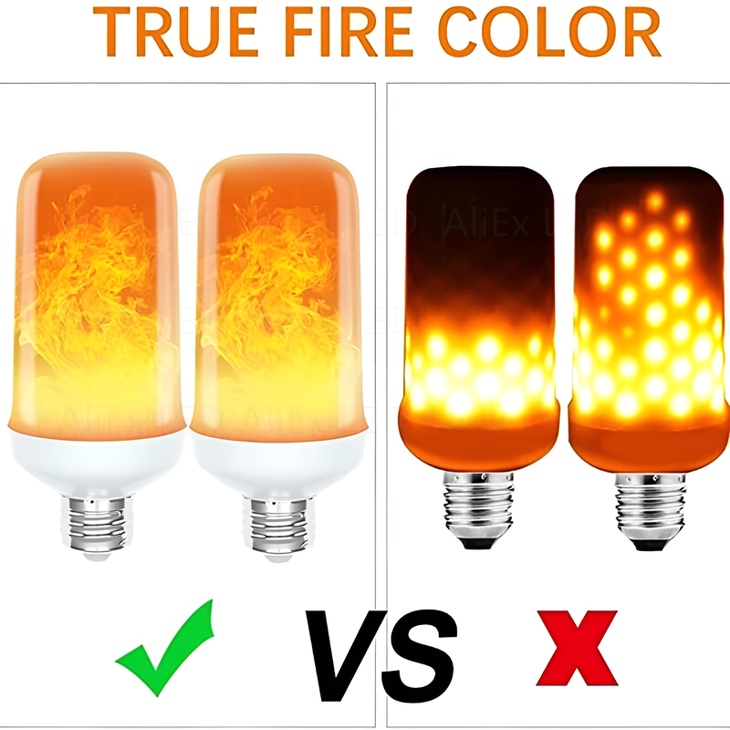 LED-Glühbirne | USB-Flamme, atmosphärisch, langlebig, realistisch, einzigartig, sicher-Luzern Mode