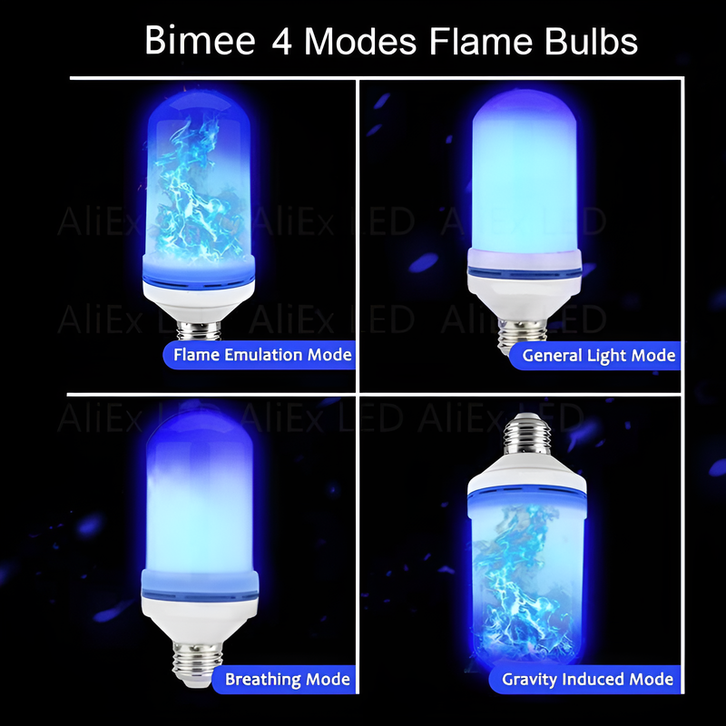 LED-Glühbirne | USB-Flamme, atmosphärisch, langlebig, realistisch, einzigartig, sicher-Luzern Mode
