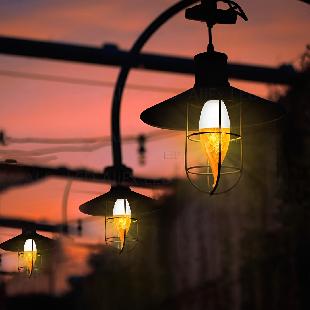 LED-Glühbirne | USB-Flamme, atmosphärisch, langlebig, realistisch, einzigartig, sicher-Luzern Mode