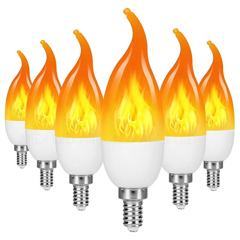 LED-Glühbirne | USB-Flamme, atmosphärisch, langlebig, realistisch, einzigartig, sicher-Luzern Mode