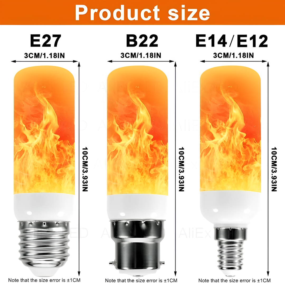 LED-Glühbirne | USB-Flamme, atmosphärisch, langlebig, realistisch, einzigartig, sicher-Luzern Mode
