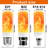 LED-Glühbirne | USB-Flamme, atmosphärisch, langlebig, realistisch, einzigartig, sicher-Luzern Mode
