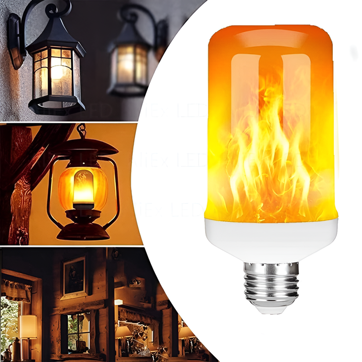LED-Glühbirne | USB-Flamme, atmosphärisch, langlebig, realistisch, einzigartig, sicher-Luzern Mode