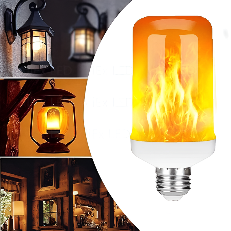 LED-Glühbirne | USB-Flamme, atmosphärisch, langlebig, realistisch, einzigartig, sicher-Luzern Mode