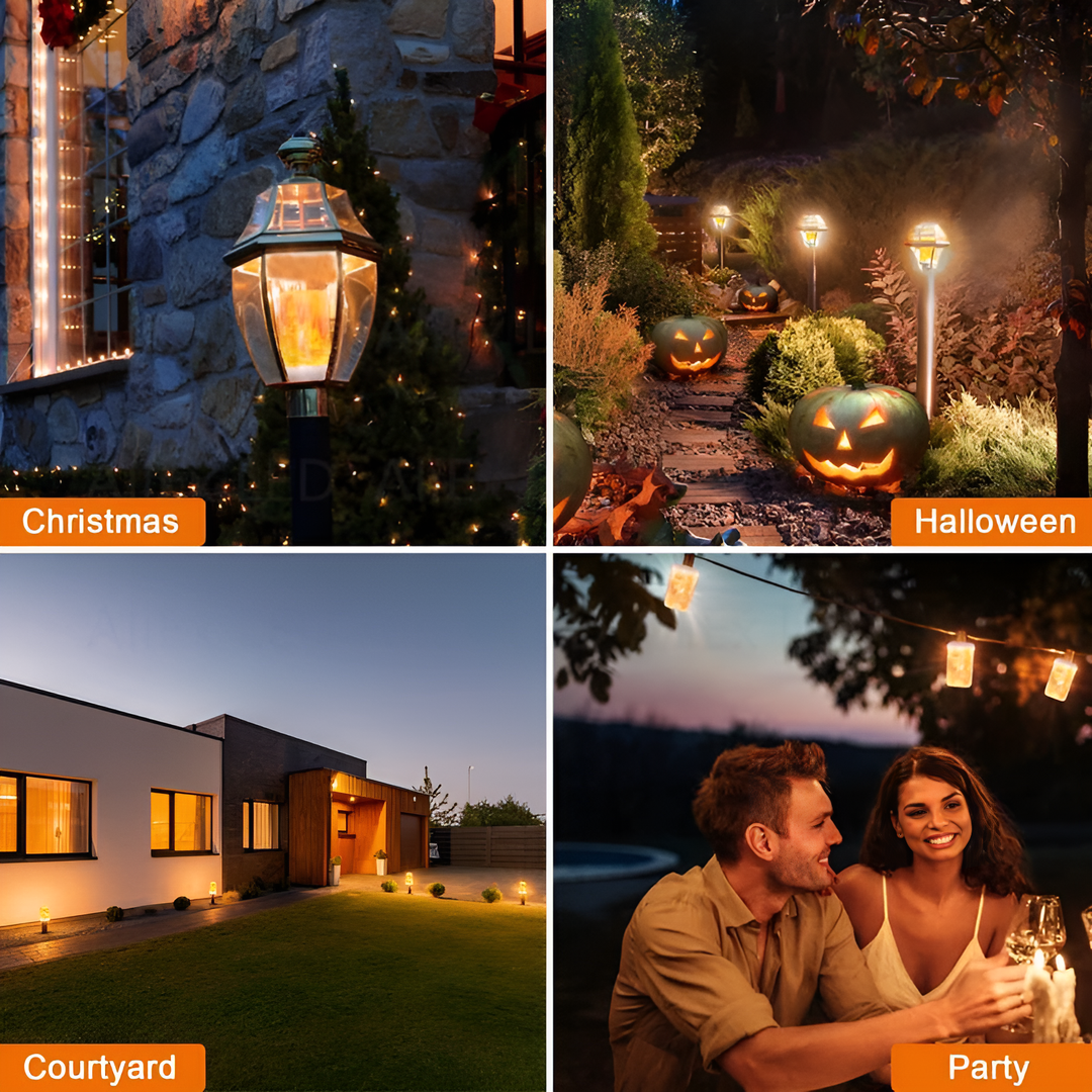 LED-Glühbirne | USB-Flamme, atmosphärisch, langlebig, realistisch, einzigartig, sicher-Luzern Mode