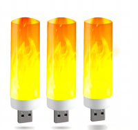 LED-Glühbirne | USB-Flamme, atmosphärisch, langlebig, realistisch, einzigartig, sicher-Luzern Mode